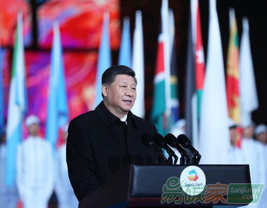 2019年4月28日，習(xí)近平出席2019年中國北京世界園藝博覽會(huì)開幕式并發(fā)表重要講話。新華社記者鞠鵬攝
